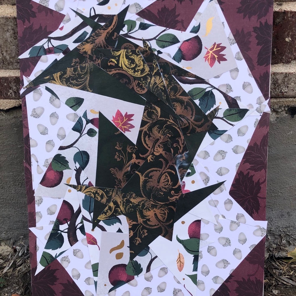 ✨Original Handmade Abstract Collage on Canvas✨